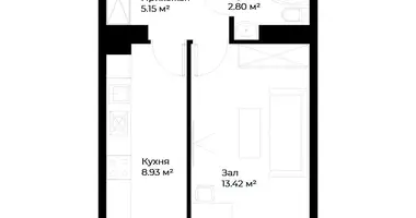 Квартира 1 комната в Ташкент, Узбекистан