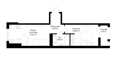 Квартира 1 комната в Ташкент, Узбекистан