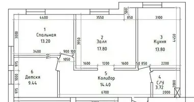 Квартира 3 комнаты в Ташкент, Узбекистан