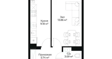 Квартира 1 комната в Ташкент, Узбекистан