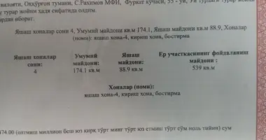 Uy 9 xonalar _just_in Akkurgan, Oʻzbekiston
