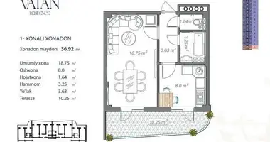 Квартира в Шайхантаурский район, Узбекистан