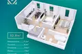 Квартира 2 комнаты 51 м² Ташкент, Узбекистан