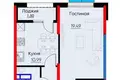 Kvartira 1 xona 45 m² Toshkentda