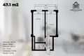Kvartira 1 xona 47 m² Toshkentda