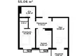 Квартира 2 комнаты 55 м² Ташкент, Узбекистан