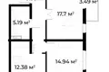 Квартира 2 комнаты 60 м² Ташкент, Узбекистан