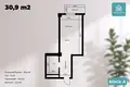 Kvartira 1 xona 44 m² Toshkentda