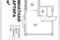 Kvartira 1 xona 47 m² Toshkentda
