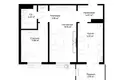 Kvartira 2 xonalar 59 m² Toshkentda