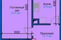 Квартира 2 комнаты 52 м² Ташкент, Узбекистан