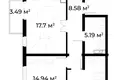 Квартира 2 комнаты 60 м² Ташкент, Узбекистан