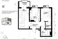 Квартира 2 комнаты 54 м² Ташкент, Узбекистан