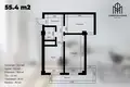 Квартира 1 комната 44 м² Ташкент, Узбекистан