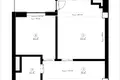 Квартира 2 комнаты 49 м² Ташкент, Узбекистан