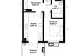 Квартира 1 комната 40 м² Ташкент, Узбекистан