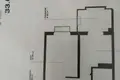 Kvartira 1 xona 33 m² Toshkentda