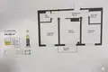 Kvartira 2 xonalar 54 m² Toshkentda