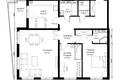 Kvartira 3 xonalar 123 m² Toshkentda